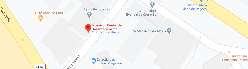 mapa do centro mosaico